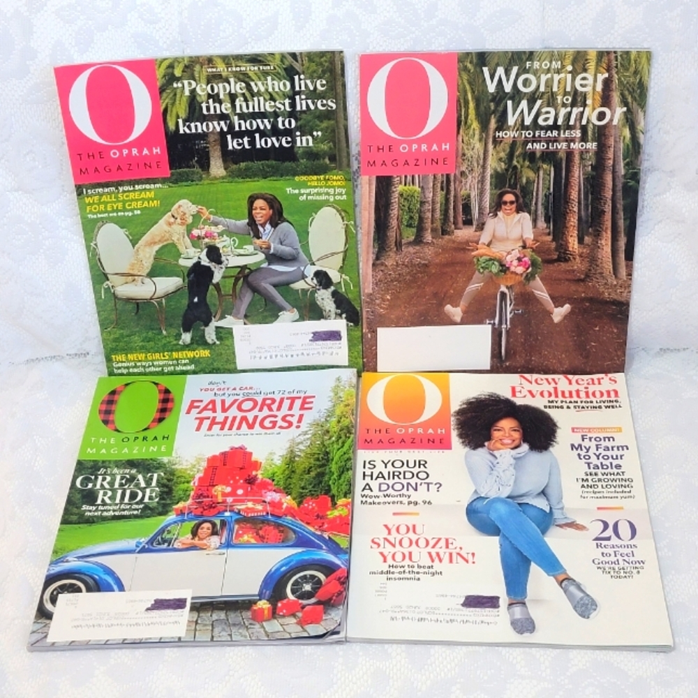 The Oprah Magazine 2020 Issue Lot of 4